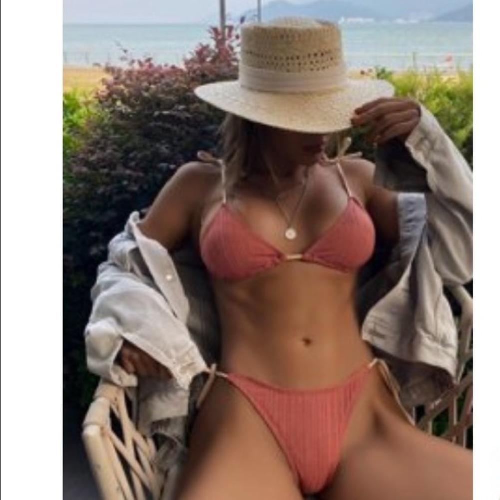 drawstring bikini set, never worn brand new
